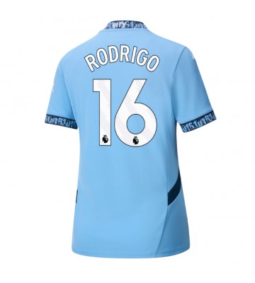 Manchester City Rodri Hernandez #16 Hemmatröja Kvinnor 2024-25 Kortärmad